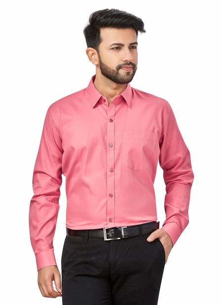 Outluk 1420 Casual Wear Oxford Cotton Mens Shirt Collection 1420-PINK